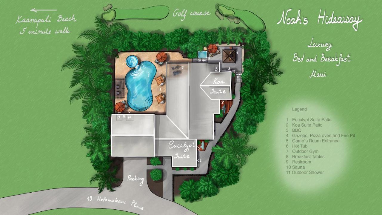 Noahs Hideaway Luxury B&B 拉海纳 外观 照片